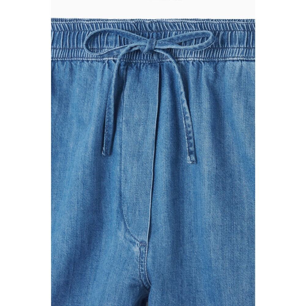 COS Drawstring Denim Shorts, Size Small - Picture 4 of 7